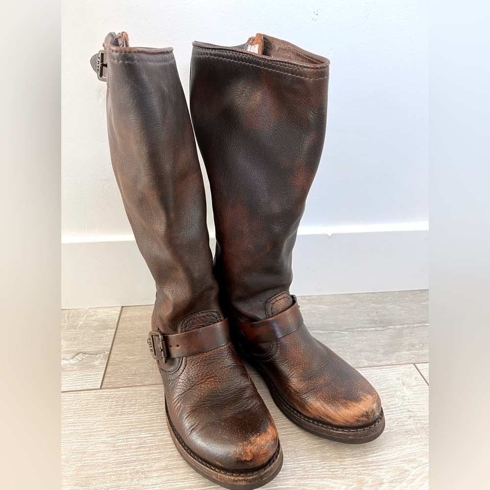 FRYE KNEE HIGH BOOTS Veronica Slauch